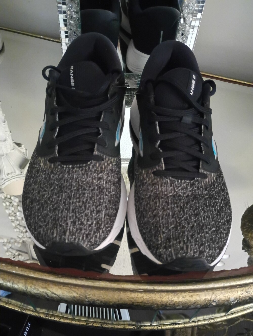 Brooks Women's Black, Gray & White Running Shoes with Teal Logo - Picture 2 of 12